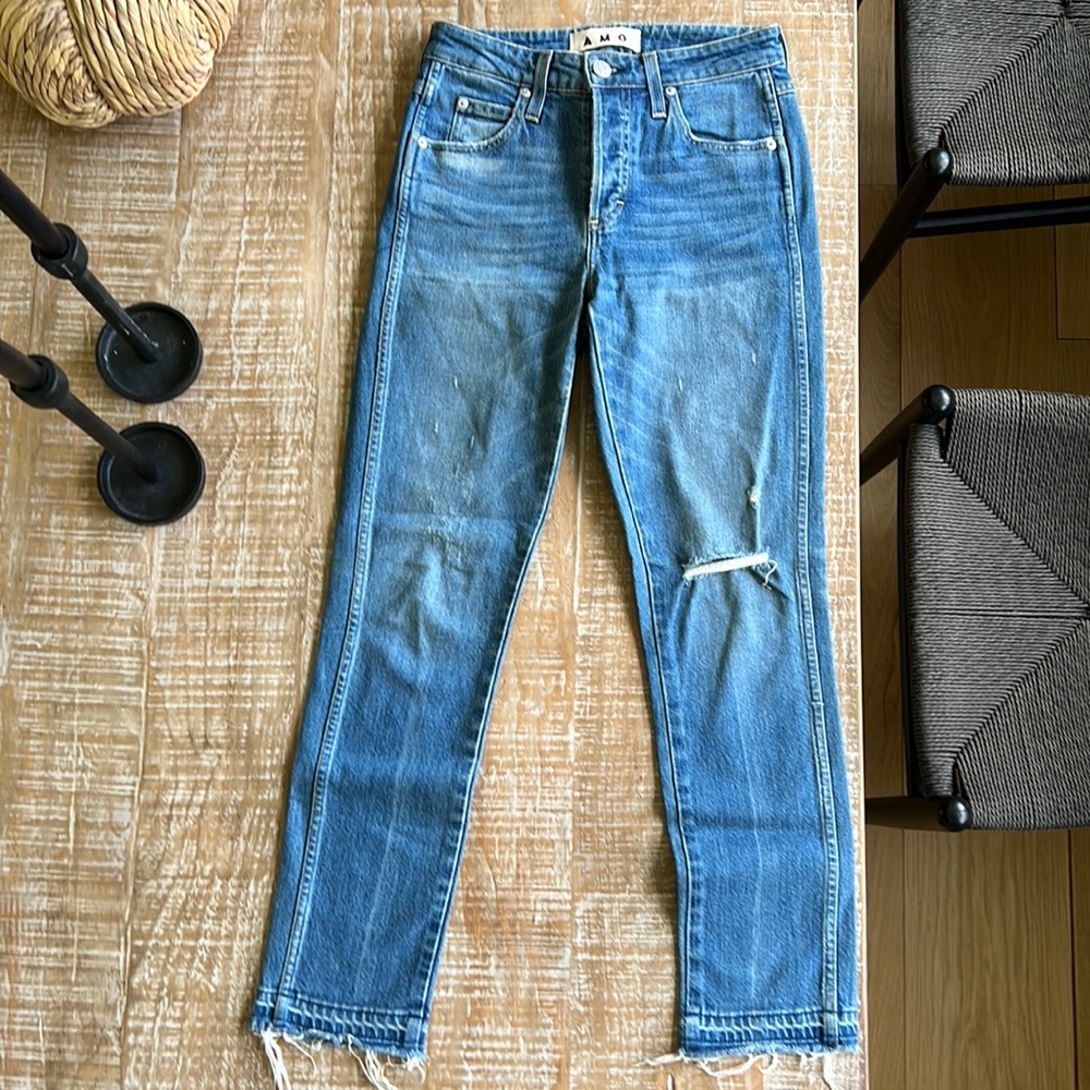 AMO - Babe Dive Bar Destroy Jeans - Size 26 - Picture 2 of 8